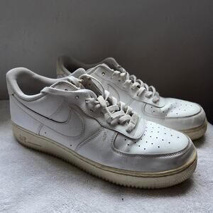 Nike Air Force 1 White Mid-Tops 2021 Sneaker - Men's Size 15